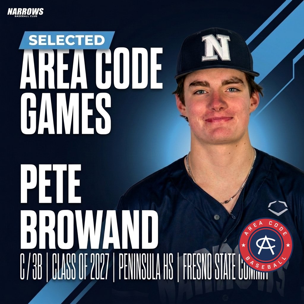 Pete Browand Selected for the Area Code Games
